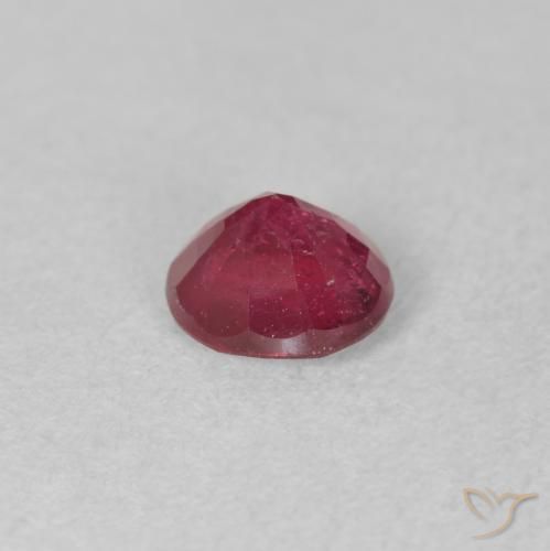 Rubi Carmesim Profundo Natural 1.08ct, Redondo, VS-SI