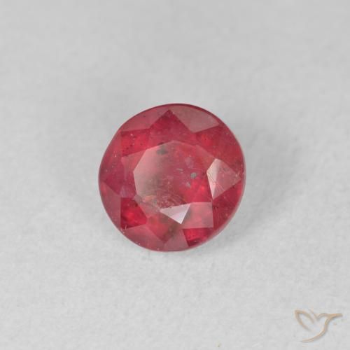 Rubi vermelho médio Natural 1.45ct, Redondo, VS-SI