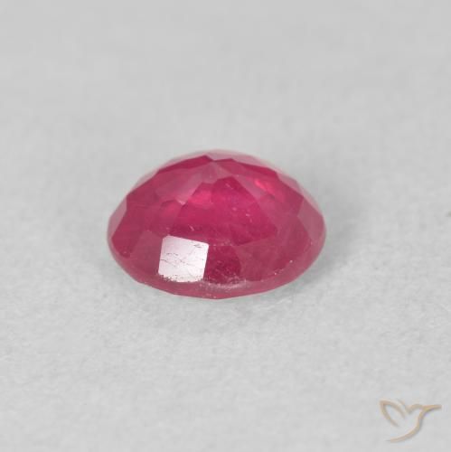 Rubi Vermelho rosado Natural 1.74ct, Redondo, VS-SI