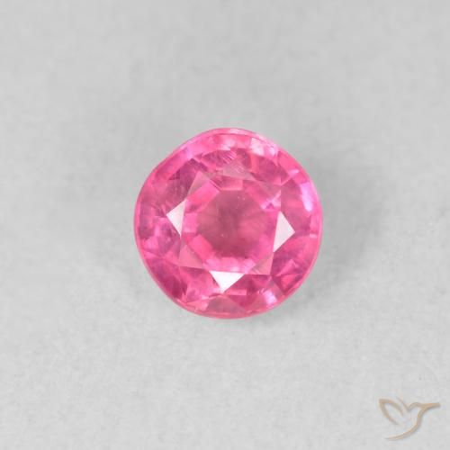 0.82ct Natural rosa médio Rubi, Redondo, VS-SI