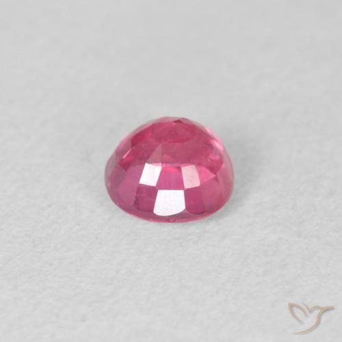 Rubi rosa médio Natural 0.82ct, Redondo, VS-SI