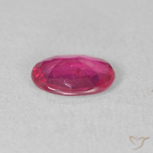 Rubi vermelho médio Natural 1.23ct, oval, VS-SI