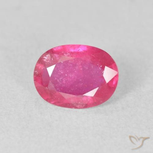 1.43ct Natural Rosa quente Rubi, oval, VS-SI