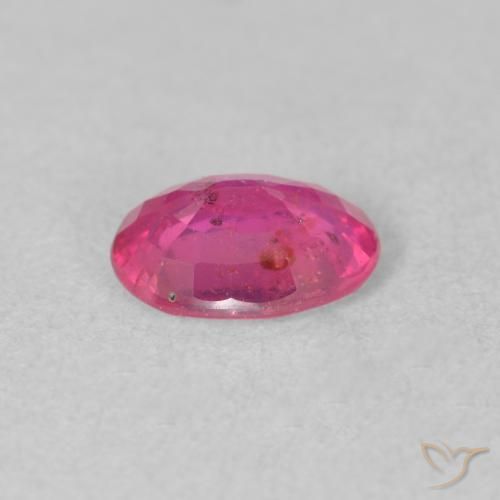 Rubi Rosa quente Natural 1.45ct, oval, VS-SI
