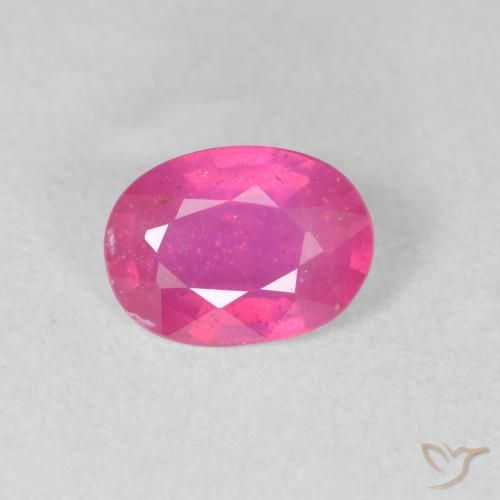 1.26ct Natural Rosa quente Rubi, oval, VS-SI