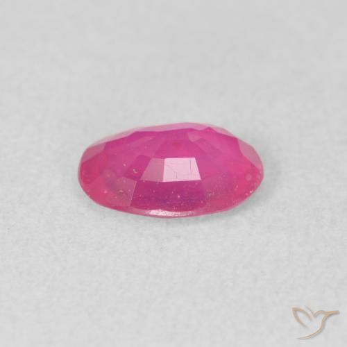 Rubi Rosa quente Natural 1.26ct, oval, VS-SI
