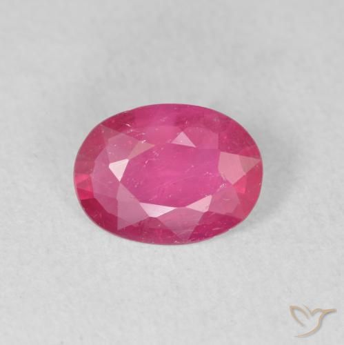 0.93ct Natural rosa avermelhado Rubi, oval, VS-SI