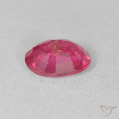 Rubi Vermelho rosado Natural 1.63ct, oval, SI
