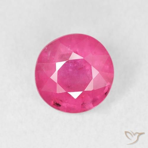 1.40ct Natural Magenta Profundo Rubi, Redondo, VS-SI