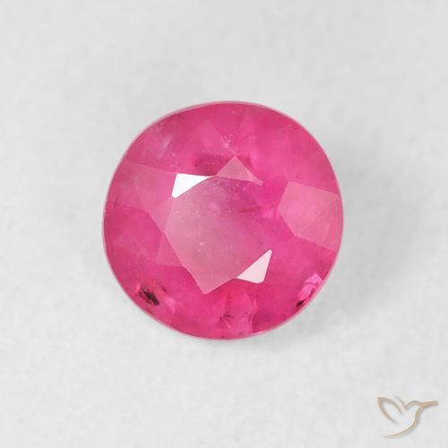 Rubi Magenta Profundo Natural 1.40ct, Redondo, VS-SI