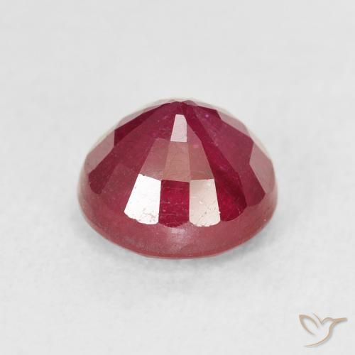 Rubi Vermelho escuro Natural 2.33ct, Redondo, VS-SI