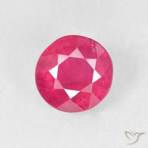 1.54ct Natural Rosa quente Rubi, Redondo, VS-SI