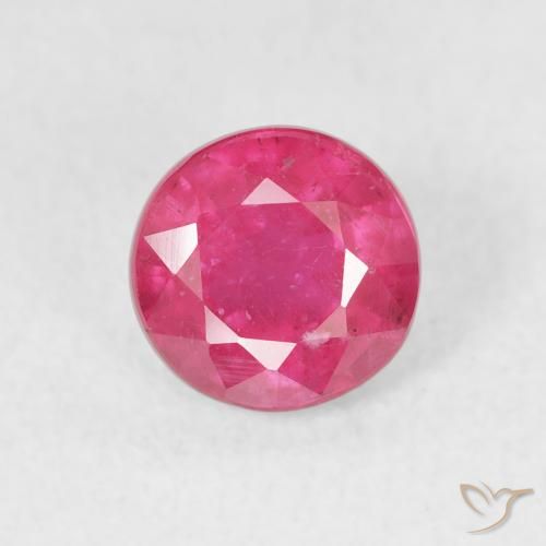 1.60ct Natural rosa médio Rubi, Redondo, VS