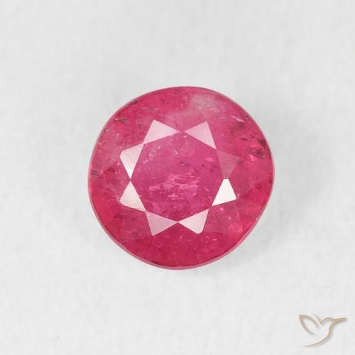 1.18ct Natural Rosa quente Rubi, Redondo, VS-SI