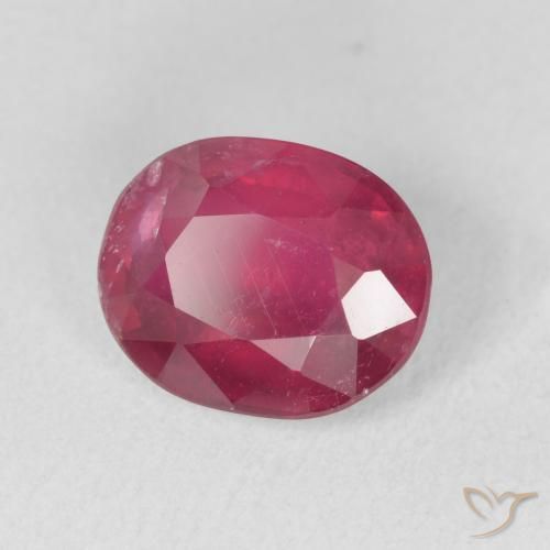 Rubi Carmesim Profundo Natural 3.36ct, oval, VS-SI