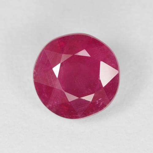 3.37ct Natural vermelho médio Rubi, Redondo, VS-SI
