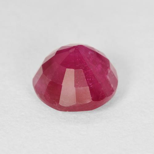 Rubi vermelho médio Natural 3.37ct, Redondo, VS-SI