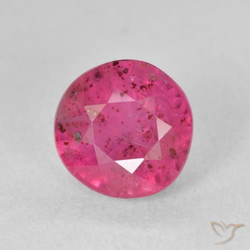 3.19ct Natural rosa avermelhado Rubi, Redondo, VS-SI