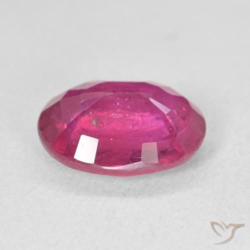Rubi Vermelho rosado Natural 3.05ct, oval, VS-SI