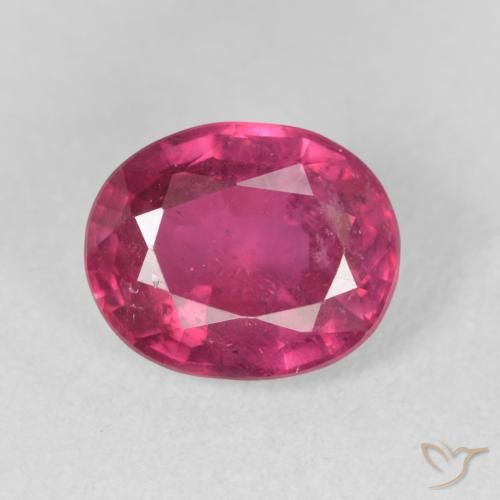 3.59ct Natural Luz vermelha Rubi, oval, VS-SI