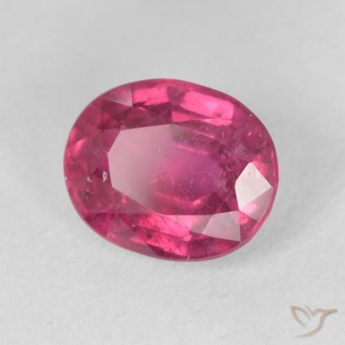 Rubi Luz vermelha Natural 3.59ct, oval, VS-SI