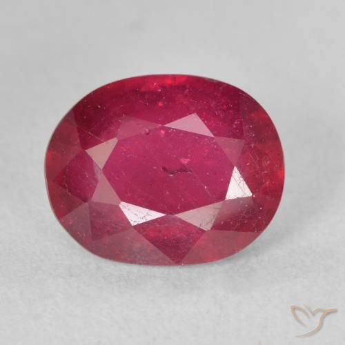 3.60ct Natural Jam Red Rubi, oval, VS-SI