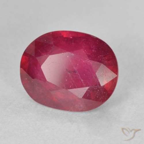 Rubi Jam Red Natural 3.60ct, oval, VS-SI