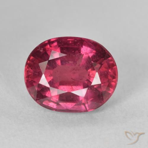 4.54ct Natural vermelho médio Rubi, oval, VS-SI