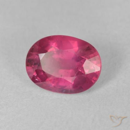 Rubi Luz vermelha Natural 1.96ct, oval, VS-SI