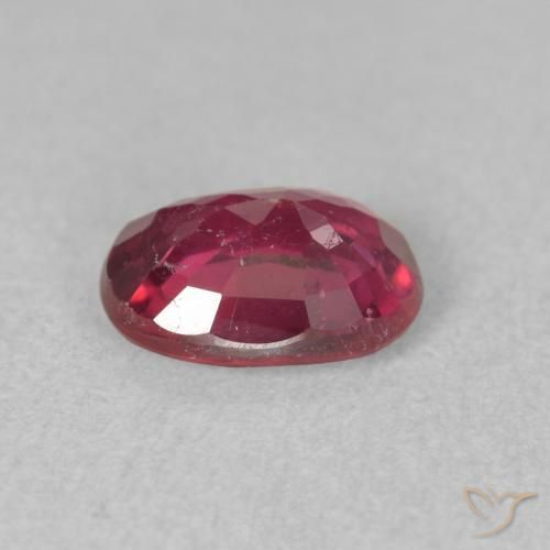 Rubi Vermelho rosado Natural 1.65ct, oval, VS-SI