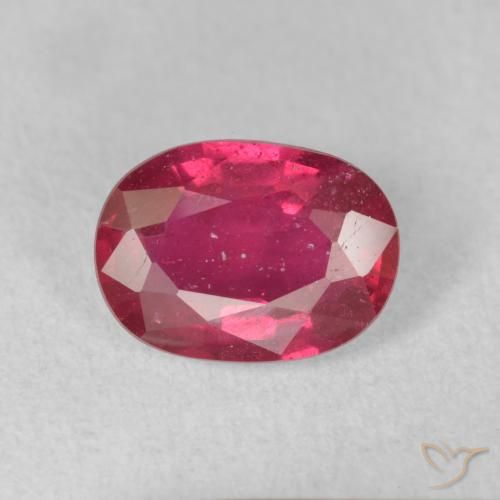 1.73ct Natural Vermelho rosado Rubi, oval, VS-SI