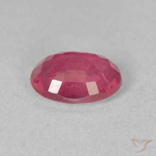 Rubi Vermelho rosado Natural 1.71ct, oval, VS-SI