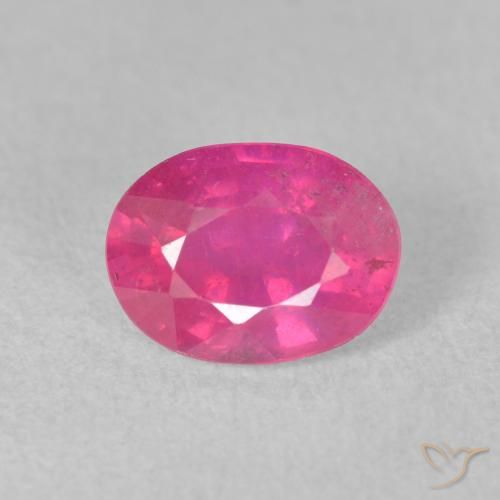 1.76ct Natural Rosa quente Rubi, oval, VS-SI