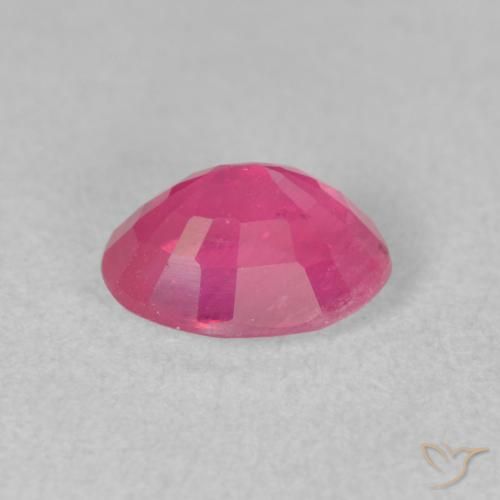 Rubi Rosa quente Natural 1.76ct, oval, VS-SI