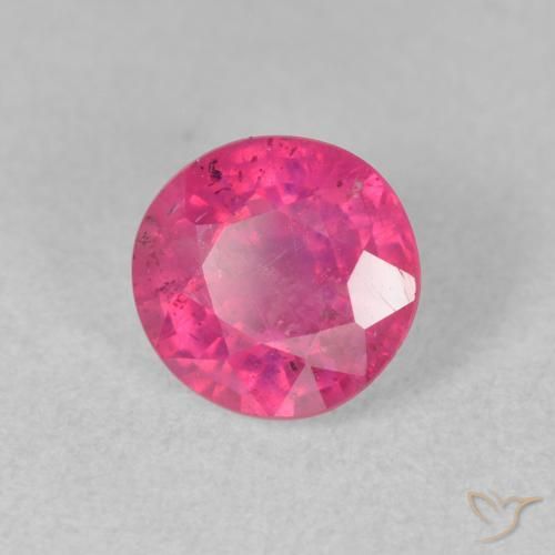 Rubi Luz vermelha Natural 1.93ct, Redondo, VS-SI