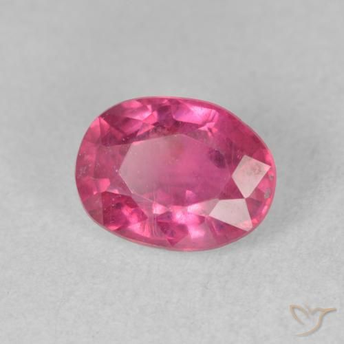 Rubi Rosa escuro Natural 1.87ct, oval, VS-SI