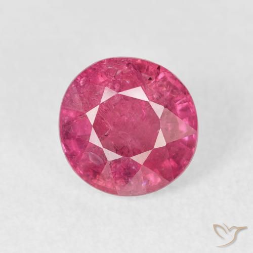 1.95ct Natural rosa avermelhado Rubi, Redondo, VS-SI