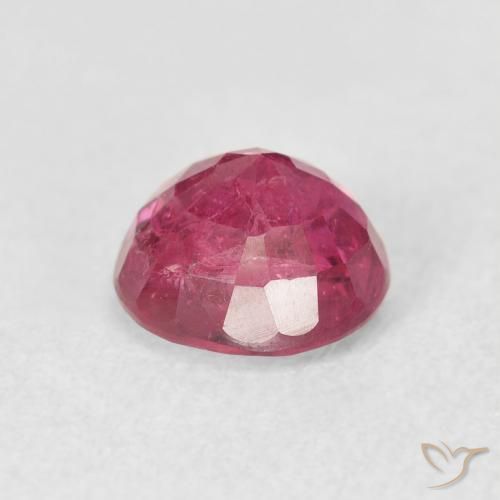 Rubi rosa avermelhado Natural 1.95ct, Redondo, VS-SI