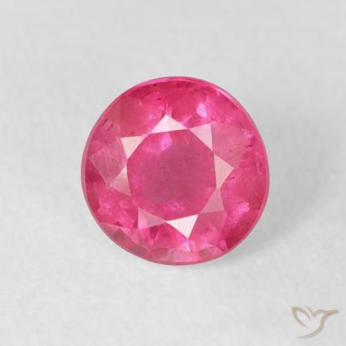 1.92ct Natural Vermelho rosado Rubi, Redondo, VS-SI