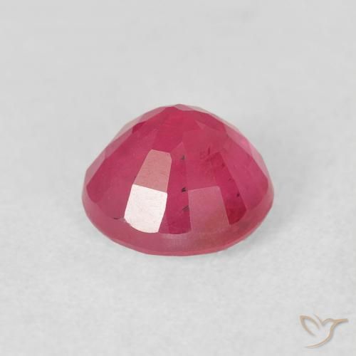 Rubi Vermelho rosado Natural 1.92ct, Redondo, VS-SI
