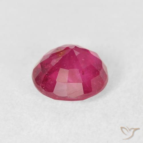 Rubi Vermelho rosado Natural 1.72ct, Redondo, VS-SI
