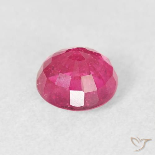 Rubi Magenta Profundo Natural 1.16ct, Redondo, VS-SI