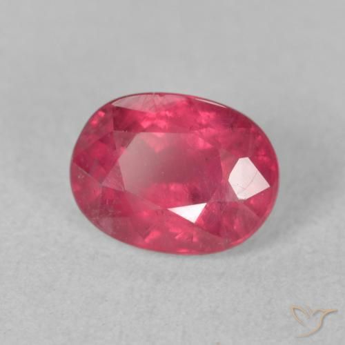 Rubi Vermelho rosado Natural 2.13ct, oval, VS-SI
