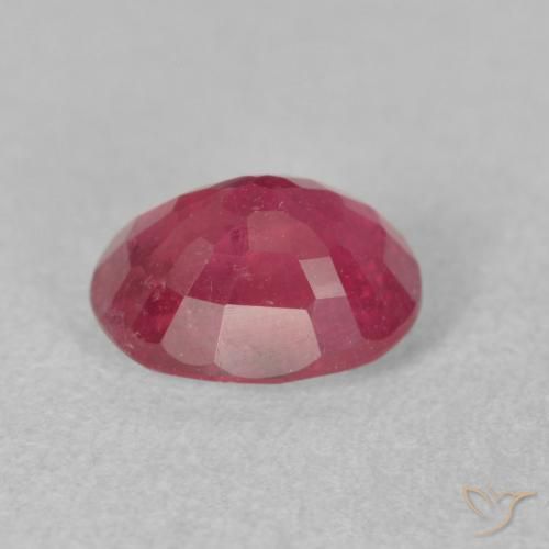 Rubi Vermelho rosado Natural 2.13ct, oval, VS-SI