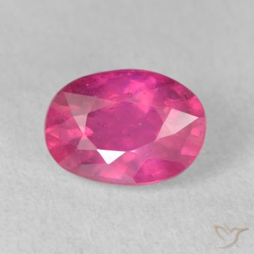 2.20ct Natural Medium Dark-Pink Rubi, oval, VS-SI, Photo A