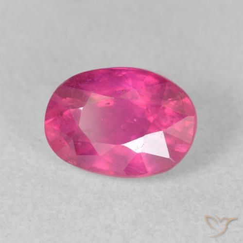Rubi Medium Dark-Pink Natural 2.20ct, oval, VS-SI