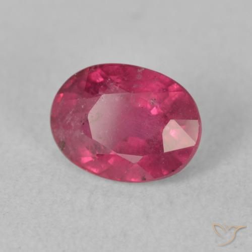 Rubi Vermelho rosado Natural 2.05ct, oval, VS-SI