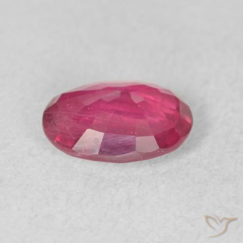 Rubi Rosa escuro Natural 1.56ct, oval, VS-SI