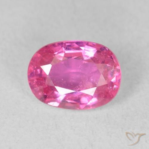 1.88ct Natural Medium Dark-Pink Rubi, oval, VS-SI
