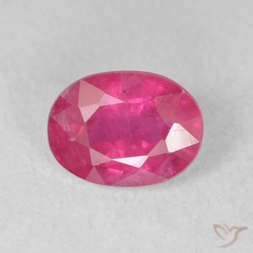 1.78ct Natural Vermelho rosado Rubi, oval, VS-SI